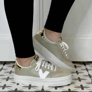 Victoria Casual Shoes | Trainers*Barcelona Platform Sneaker 1092174 Gold Beige