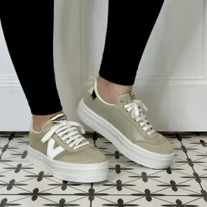 Victoria Casual Shoes | Trainers*Barcelona Platform Sneaker 1092174 Gold Beige