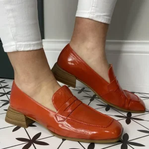 Wonders Casual Shoes | Loafers*C-7122 Patent Leather Loafer-RED