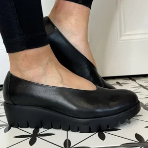 Wonders Casual Shoes | Loafers*Fly C-33100 Slip-on-BLACK