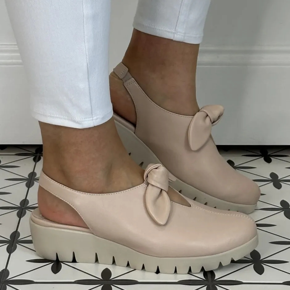 wonders_fly_slingback_bow_0.webp Wonders Casual Shoes | Sandals*Fly Slingback Bow C-33315-NUDE