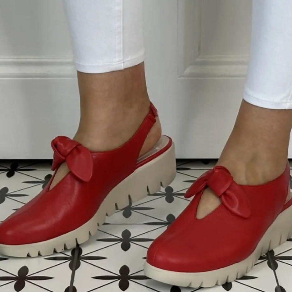 wonders_fly_slingback_bow_1-1.webp Wonders Casual Shoes | Sandals*Fly Slingback Bow C-33315-RED
