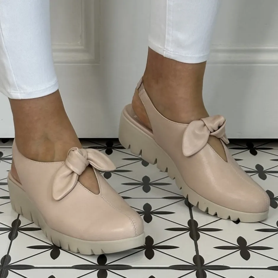 wonders_fly_slingback_bow_1.webp Wonders Casual Shoes | Sandals*Fly Slingback Bow C-33315-NUDE