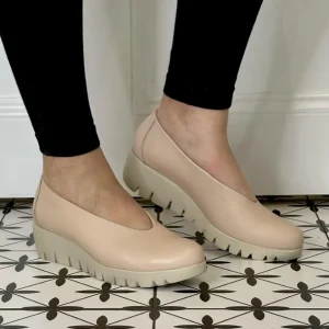 Wonders Casual Shoes*Fly Wedge C-33100 Palo Nude