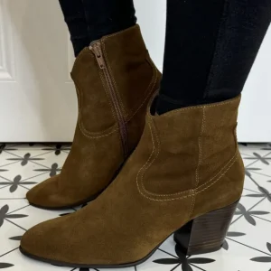 Wonders Ankle Boots*I-8912 Cane Western Boot Capuccino