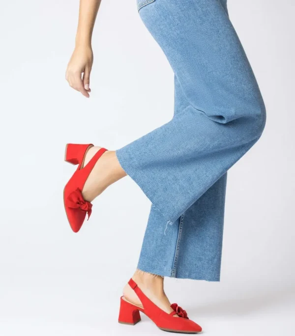 Wonders Sandals | Heels*Lexi Slingbacks I-9003-RED