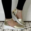 Wonders Sandals*Selfie Wedge Sandal E-6703-GOLD