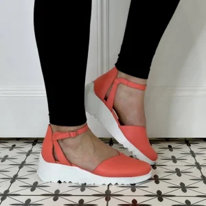 Wonders Sandals*Selfie Wedge Sandal E-6703-CORAL