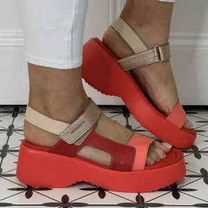 Wonders Casual Shoes | Sandals*Sporty Leather Sandal D-9725 -CORAL