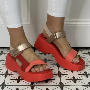 Wonders Casual Shoes | Sandals*Sporty Leather Sandal D-9725 -CORAL