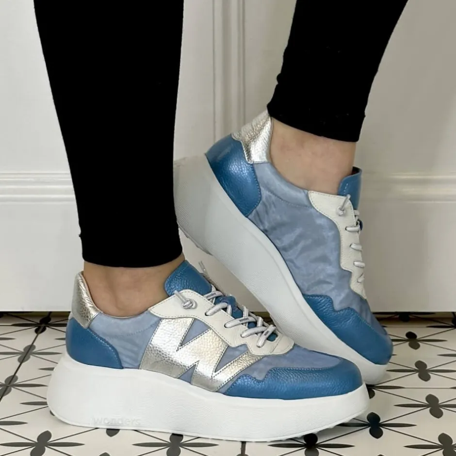 wonders_zenit_trainers_a__0.webp Wonders Casual Shoes | Trainers*Zenit Trainers A-3622 Lagoon Blue